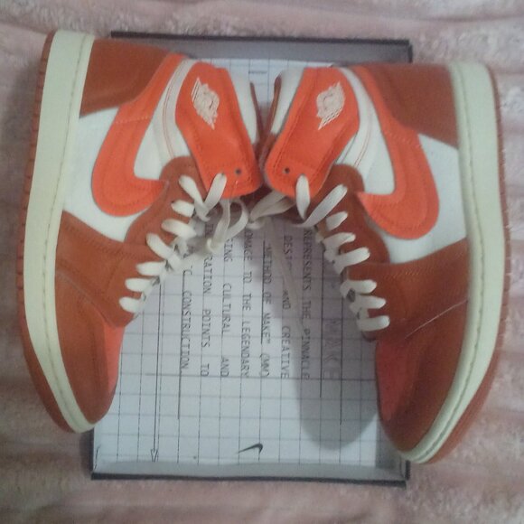 Nike Women's Air Jordan 1 High MM Desert Orange/Sail FB9891-800 Size: 7.5 NWT - Picture 4 of 14